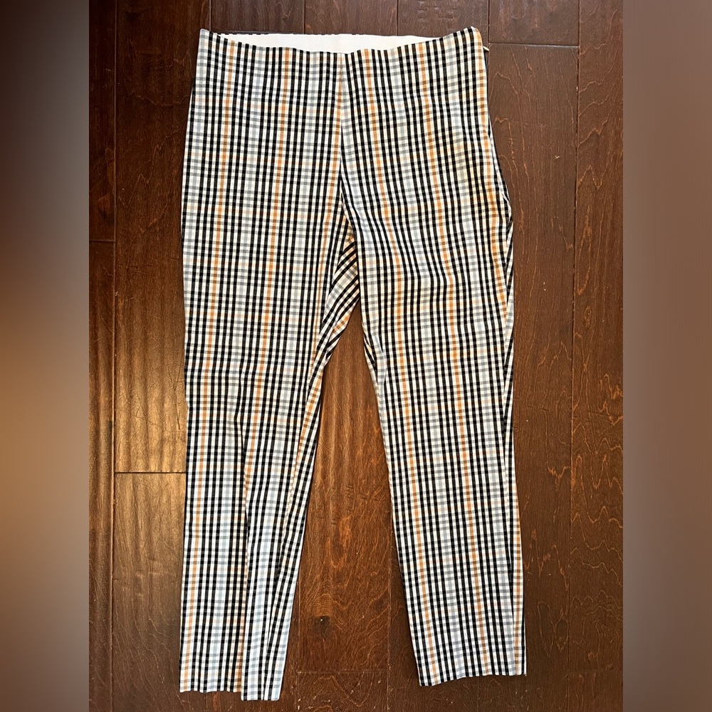 A New Day Plaid Trousers - Black, White, Tan
